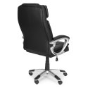 Fotel biurowy obrotowy podwójna tapicerka regulacja wysokości czarny ModernHome ModernHome