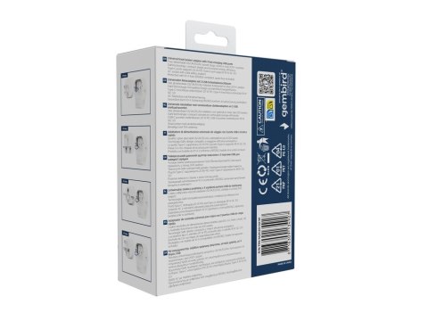 GEMBIRD UNIWERSALNY ADAPTER PODRÓŻNY 20 W, BIAŁY GEMBIRD
