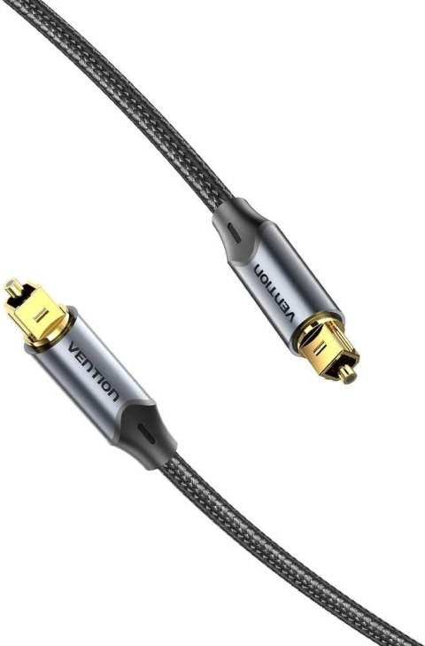 Kabel audio optyczny Vention w oplocie z aluminiowym złączem 10m czarny Vention