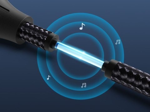 Kabel audio optyczny Vention w oplocie z aluminiowym złączem 5m czarny Vention