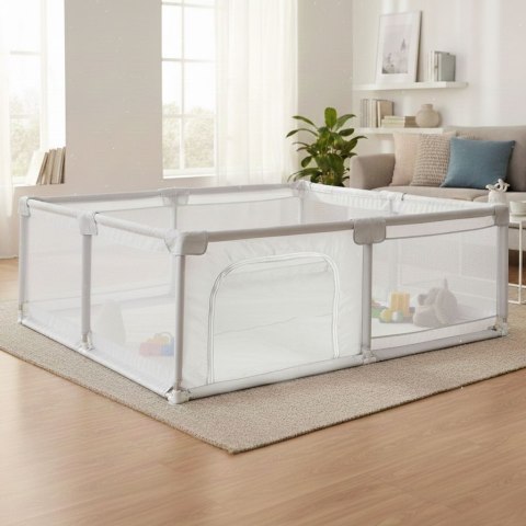 Kojec dla dziecka 180x160 cm suchy basen plac zabaw szary + torba ECOTOYS ECOTOYS