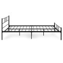Łóżko metalowe 160x200 cm ze stelażem czarna rama ModernHome ModernHome