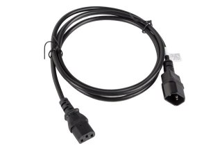 Przedłużacz Lanberg CA-C13E-11CC-0018-BK (C13 / IEC C13 / IEC 320 C13 M - C14 F; 1,8m; kolor czarny) Lanberg