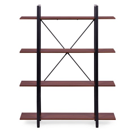 Regał loftowy industrialny do salonu biura 4 półki metalowa rama ModernHome ModernHome