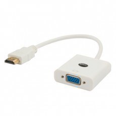 SAVIO ADAPTER HDMI (M) -VGA(F) BIAŁY CL-201 SAVIO