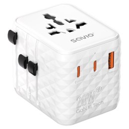 SAVIO UNIWERSALNY ADAPTER PODRÓŻNY 20W AP-08 SAVIO