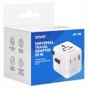 SAVIO UNIWERSALNY ADAPTER PODRÓŻNY 20W AP-08 SAVIO