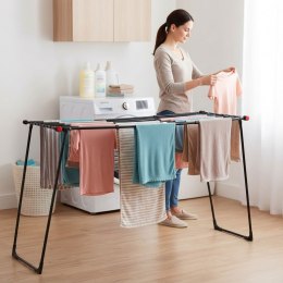 Suszarka na pranie stojąca rozsuwana teleskopowa 19 metrów składana czarna ModernHome