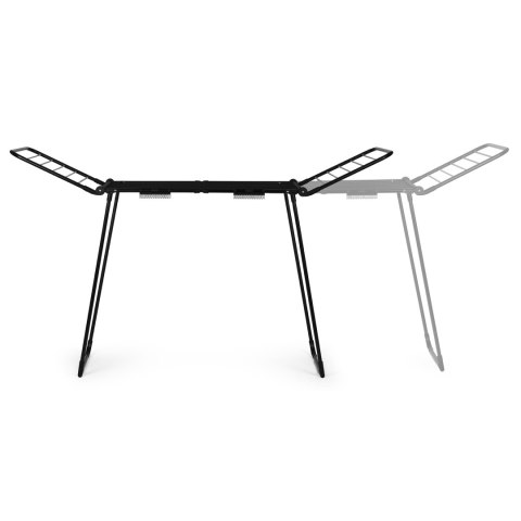 Suszarka na pranie stojąca rozsuwana teleskopowa 27 metrów składana czarna ModernHome