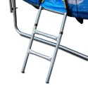 Trampolina ogrodowa z siatką zewnętrzną o średnicy 8 ft 244-252 cm + drabinka Bauerkraft