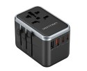 Uniwersalny adapter podróżny z ładowarką Vention 65W GaN 2x USB-A 2x USB-C czarny Vention