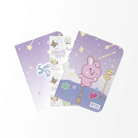 BT21 - Zestaw zeszytów A6 COOKY (3 sztuki) BT21
