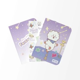 BT21 - Zestaw zeszytów A6 RJ (3 sztuki) BT21