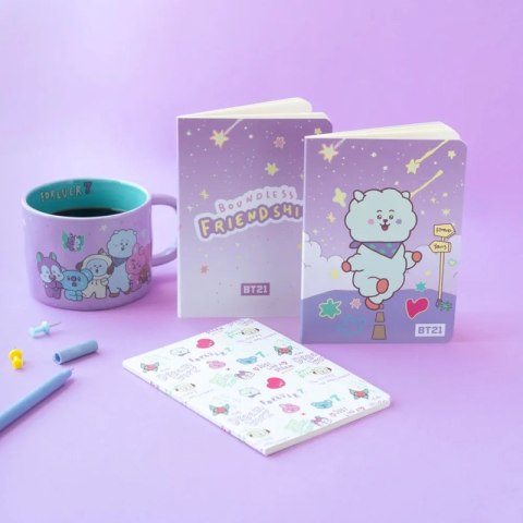 BT21 - Zestaw zeszytów A6 RJ (3 sztuki) BT21