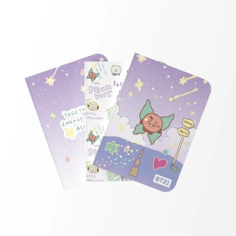 BT21 - Zestaw zeszytów A6 SHOOKY (3 sztuki) BT21
