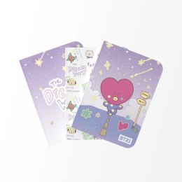BT21 - Zestaw zeszytów A6 TATA (3 sztuki) BT21