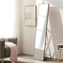 Duże lustro stojące 159 cm aluminium czarna rama ModernHome ModernHome