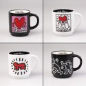 Keith Haring - Zestaw kubków ceramicznych ze stojakiem 300 ml 4 szt. Inny