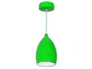 Lampa wisząca Uriel led power 15W zielona DW