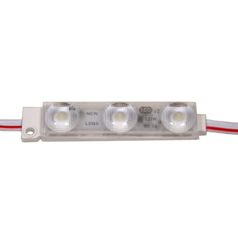 Moduł LED 3x2835 IP65 8000K 0,72W Eco Lens V2