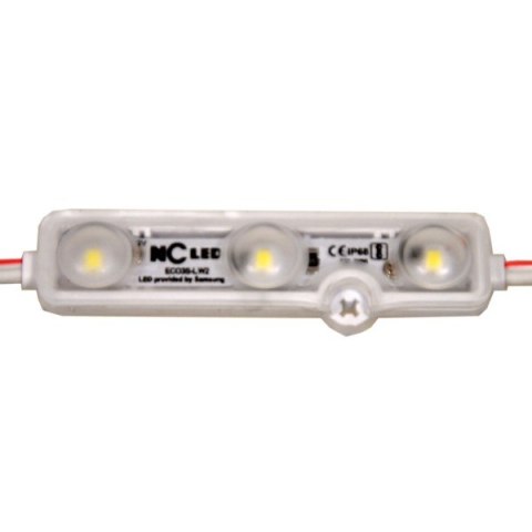 Moduł LED 3x2835 IP68 9500K 1W NC Lens Samsung