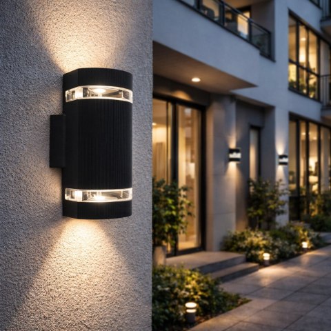 Oprawa elewacyjna Kortek 2x GU10 ral7016 antracyt