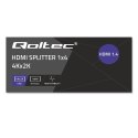 QOLTEC ROZDZIELACZ SPLITTER 4XHDMI 4KX2K | 3.4GB/S Qoltec