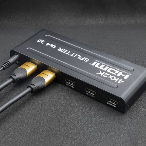 QOLTEC ROZDZIELACZ SPLITTER 4XHDMI 4KX2K | 3.4GB/S Qoltec