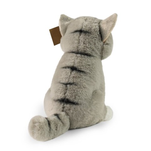 Rappa - Pluszowa realistyczna maskotka Kot szary siedzący 23 cm Eco-Friendly Soft Collection Rappa