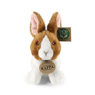 Rappa - Pluszowa realistyczna maskotka Królik biało-brązowy siedzący 16 cm Eco-Friendly Rappa