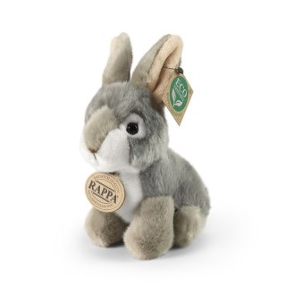 Rappa - Pluszowa realistyczna maskotka Królik szary siedzący 16 cm Eco-Friendly Rappa