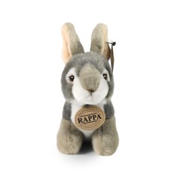 Rappa - Pluszowa realistyczna maskotka Królik szary siedzący 16 cm Eco-Friendly Rappa