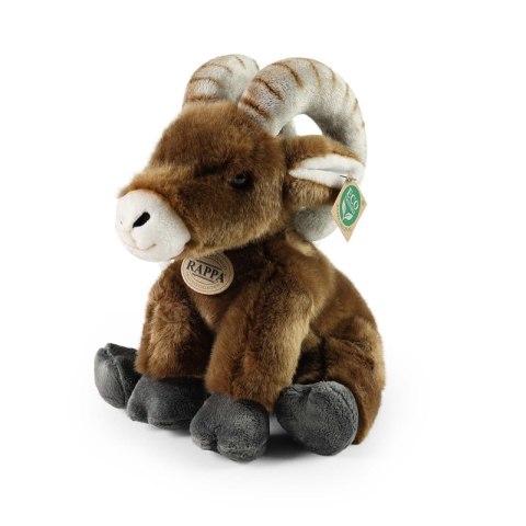 Rappa - Pluszowa realistyczna maskotka Owca Kanadyjska Kozioł siedzący 28 cm Eco-Friendly Rappa