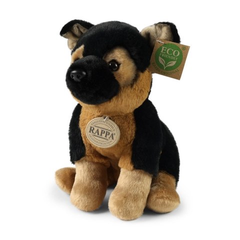Rappa - Pluszowa realistyczna maskotka Pies Owczarek Niemiecki siedzący 23 cm Eco-Friendly Soft Collection Rappa