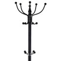 Wieszak stojący 14 haczyków na ubrania metal czarny ModernHome ModernHome