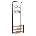 Wieszak stojący 18 haków z półkami na buty ModernHome ModernHome
