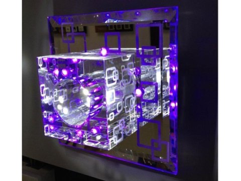 Lampa ścienna led Aurora 3W WW +RGB