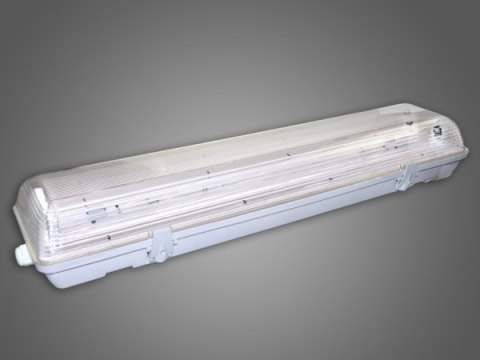 Oprawa świetlówkowa led 2*18W IP65 PC/PC