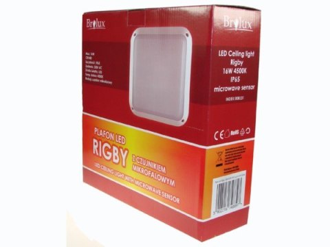 Plafon led Rigby 16W 4500K IP65 czujnik mikrofalow