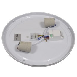 Plafon led Wilton 2*E27 okrągły czarny czujnik MW