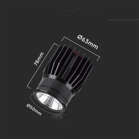 Moduł wkład spot LED V-TAC 18W 34st VT-1018 3000K 1900lm