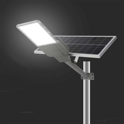 Naświetlacz oprawa uliczna LED solarna V-TAC BRIDGELUX CHIP IP65 pilot LiFePO4 panel 60W VT-15200ST 6500K 3000lm