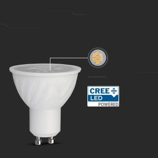 Żarówka LED V-TAC CREE CHIP 6W GU10 38st ściemnialna VT-227D 4000K 445lm 6 lat gwarancji