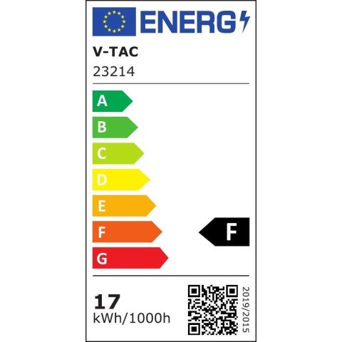 Żarówka LED V-TAC SAMSUNG CHIP 17W E27 A65 VT-21017 4000K 1710lm 5 lat gwarancji