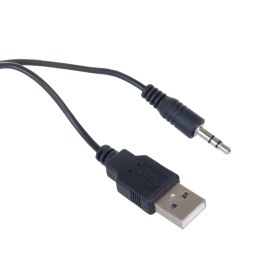AUDIOCORE GŁOŚNIKI KOMPUTEROWE 6W USB MINIJACK BLACK LED AC835 AUDIOCORE