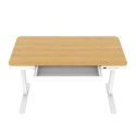 Activejet Biurko z elektryczną regulacją wysokości ET119W-C biały/dąb. Wymiar blatu 140 x 70 cm. Activejet