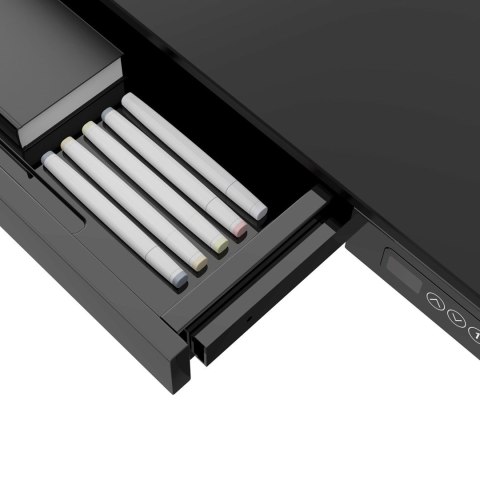 Activejet Biurko z elektryczną regulacją wysokości ET119W-C czarne. Wymiar blatu 140 x 70 cm. Activejet