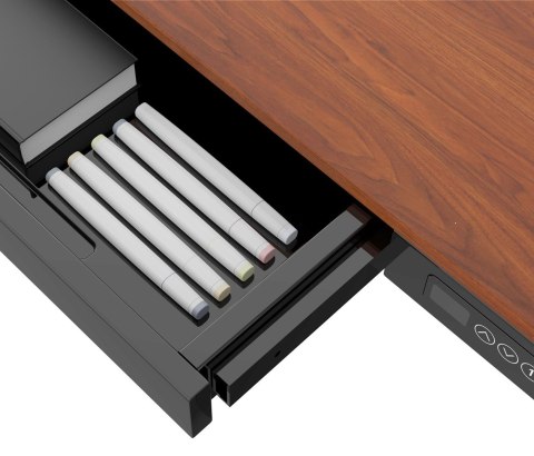 Activejet Biurko z elektryczną regulacją wysokości ET119W-C czarny/orzech. Wymiar blatu 140 x 70 cm. Activejet