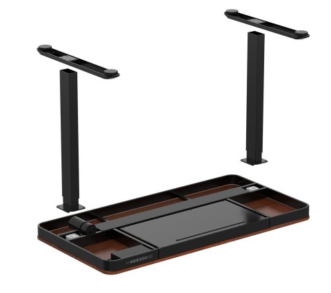 Activejet Biurko z elektryczną regulacją wysokości ET119W-C czarny/orzech. Wymiar blatu 140 x 70 cm. Activejet