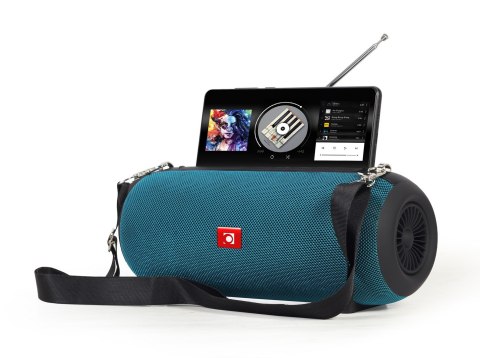 GEMBIRD PRZENOŚNY GŁOŚNIK BLUETOOTH SPK-BT-17-G FM-RADIO, WBUDOWANY MIKROFON, KOLOR ZIELONY, USB, AUX, MICROSD GEMBIRD